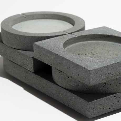"YOHEI KIKUCHI" Tile 1923 Circle - gray/グレー