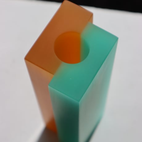 "dean toepfer" VASE VERSA  - turquoise / orange