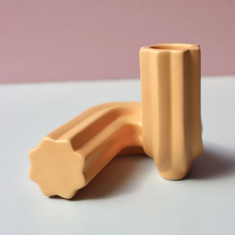 "OCTAEVO" Templo Candle Holder - tangerine  -