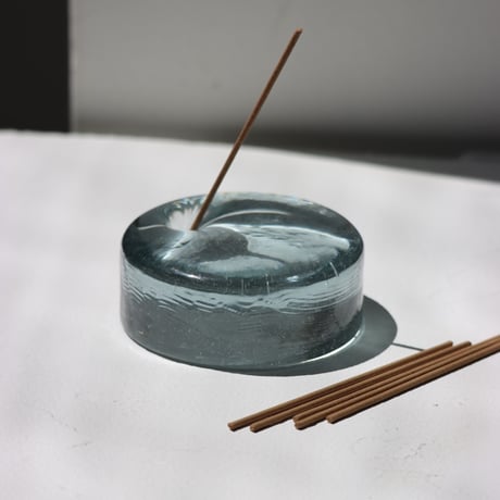 "Wa/ter" INCENSE STAND 75φ -blue gray