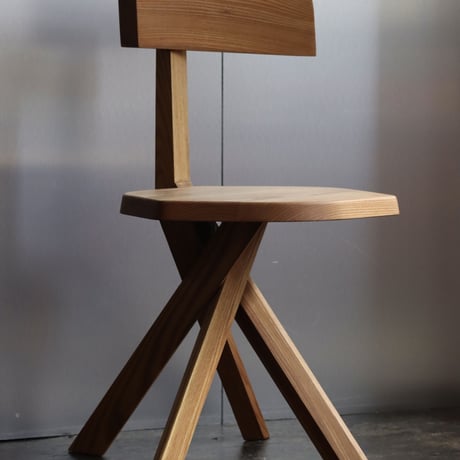 " Pierre Chapo " Chair with 7-shaped Back S34