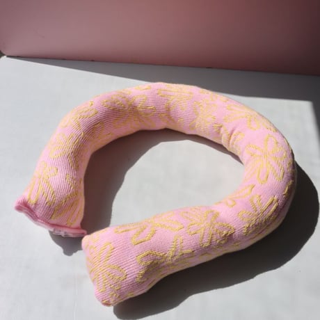 "Zebra Knits" LILY - Baby Pink & Lemon - (SMALL)