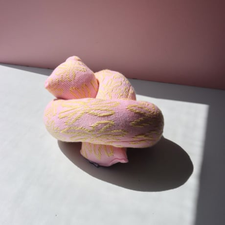 "Zebra Knits" LILY - Baby Pink & Lemon - (SMALL)