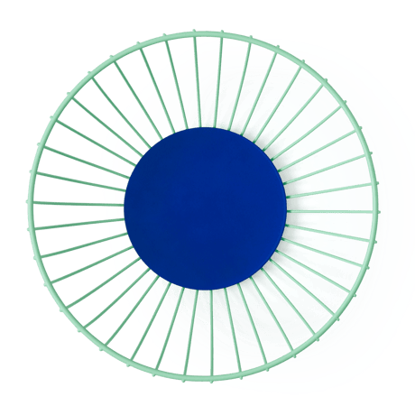 "OCTAEVO" Iris Wire Basket Large - mint/blue -