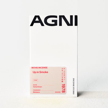 " AGNI TOKYO " Incense - Up in Smoke / チーチ&チョン スモーキング作戦