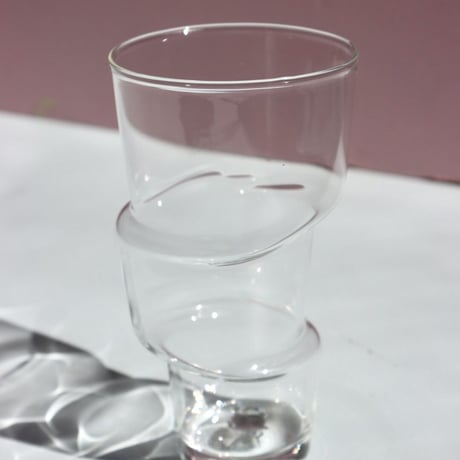 " Laurence Brabant " Decales Glass Tumblers - Large -