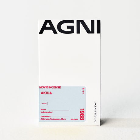 " AGNI TOKYO " Incense - AKIRA / アキラ