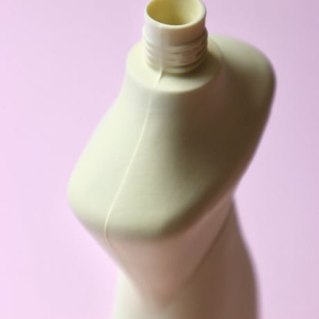 "Foekje Fleur" porcelain bottle vase - fresh yellow -