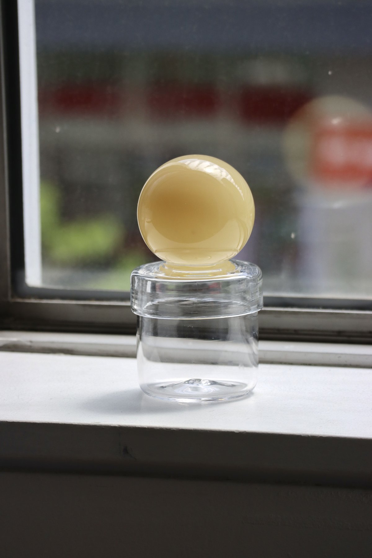 RUKA Glass　ORB CANISTER　red RUKA Glass 