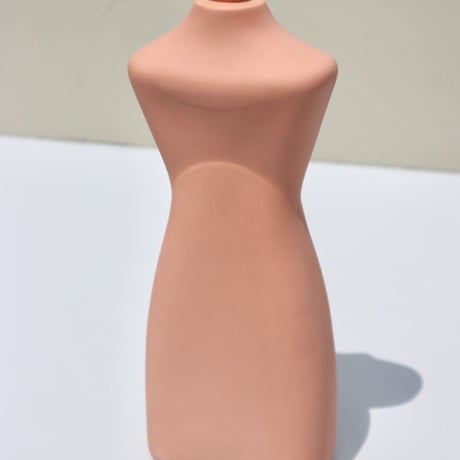 "Foekje Fleur" porcelain bottle vase - orange -