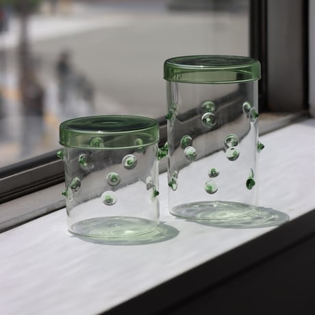"OCTAEVO" Agave Glass Container Small