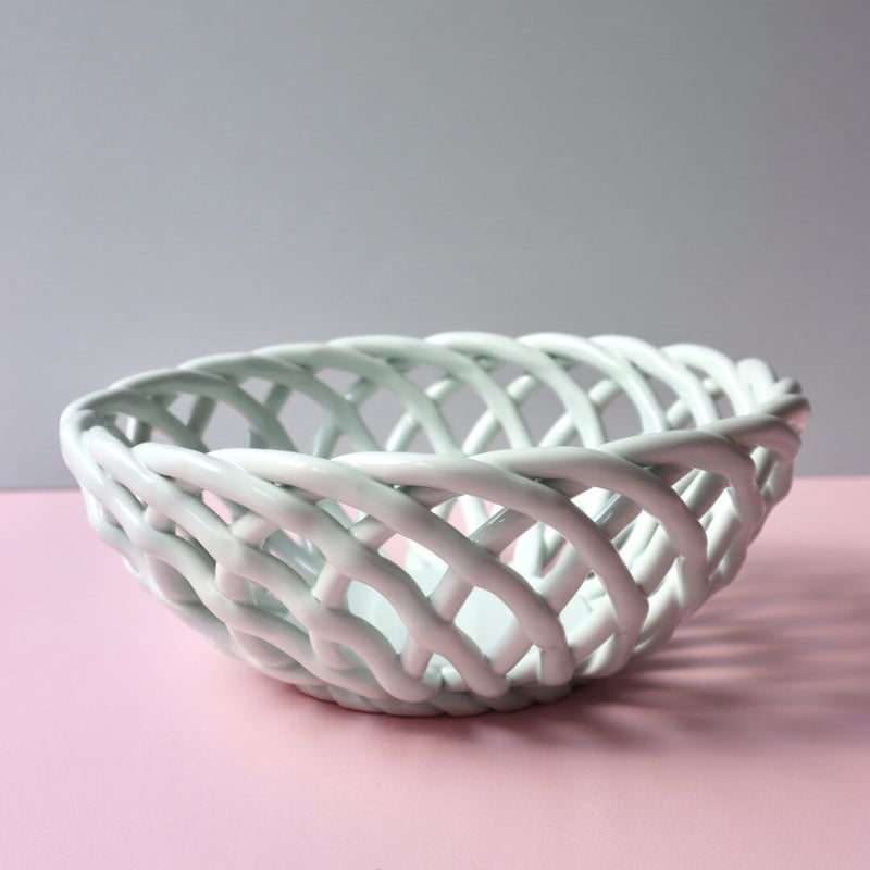 小物入れ OCTAEVO Sicilia Ceramic Basket Sicilia Basket Large by OCTAEVO