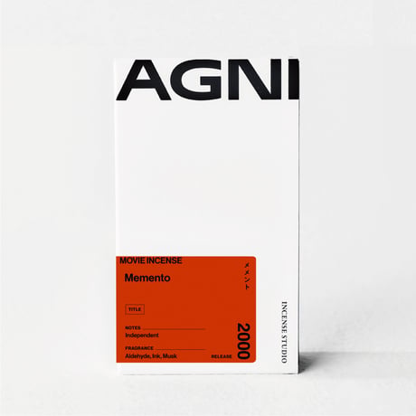 " AGNI TOKYO " Incense - Memento / メメント