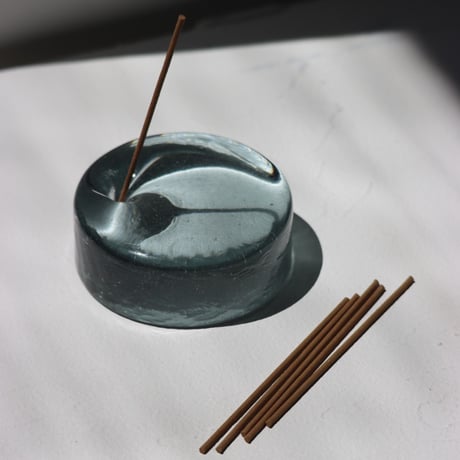 "Wa/ter" INCENSE STAND 75φ -blue gray