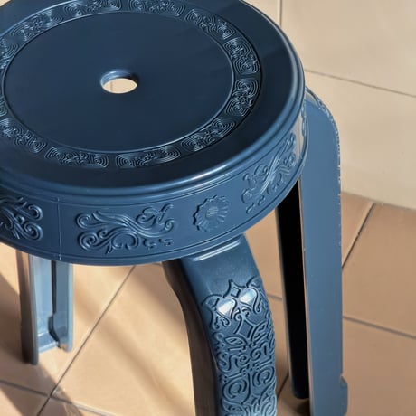 "RUMBA BOR" Choei Classic Stool - Jeen's Blue
