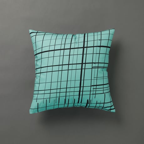 "ASENDADA" Cushion Cover - Plaid Mint