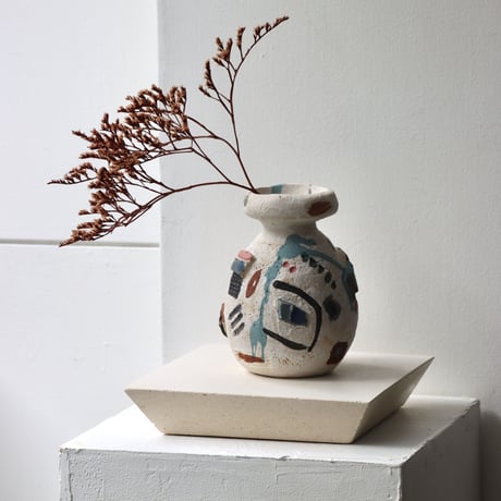 " PLYAL " wood mortar object - 01