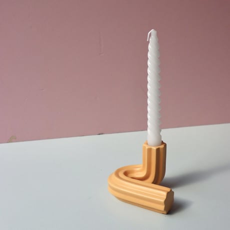 "OCTAEVO" Templo Candle Holder - tangerine  -