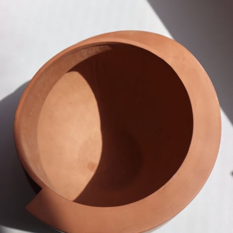"Light&Ladder" VAYU ceramic tabletop planter - terracotta -