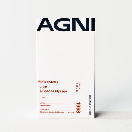 " AGNI TOKYO " Incense - 2001: A Space Odyssey / 2001年宇宙の旅