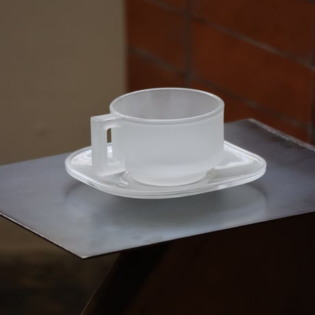 “ ARNO GLASS " cup ＆ saucer - frost