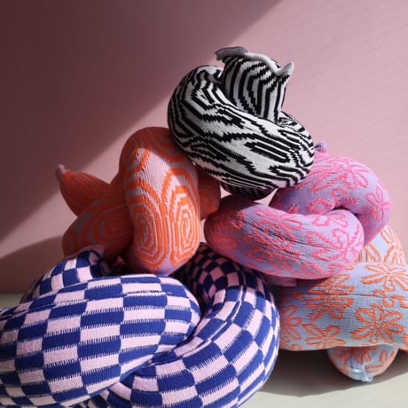 "Zebra Knits"  LILY - Lavender & Blush - (SMALL)
