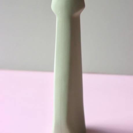 "Foekje Fleur" porcelain bottle vase - dark green -