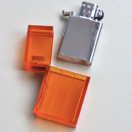 "TSUBOTA PEARL" HARD EDGE TRANSPARENT COLOR - Orange -
