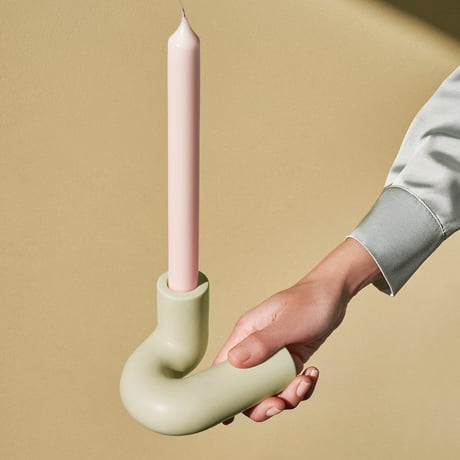 "OCTAEVO" Templo Candle Holder - light mint  -