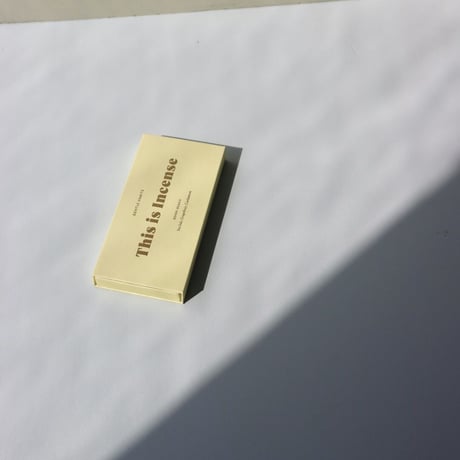 "This is Incense" BONDI