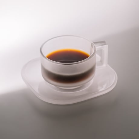 “ ARNO GLASS " cup ＆ saucer - frost