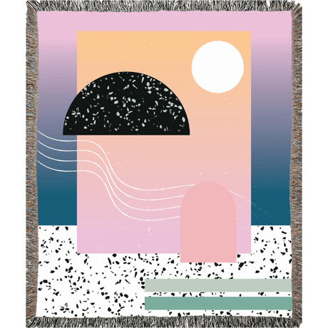 "Buhlaixe  Studio" Pink Doorway Blanket