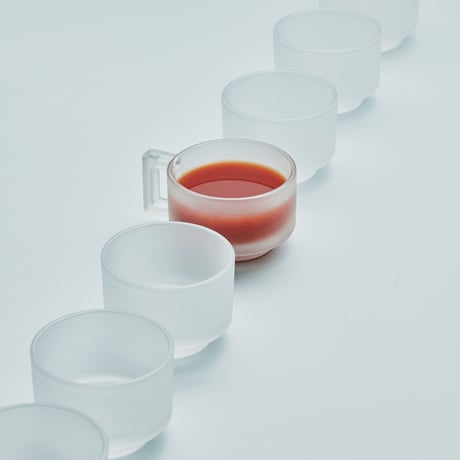 “ ARNO GLASS " cup ＆ saucer - frost