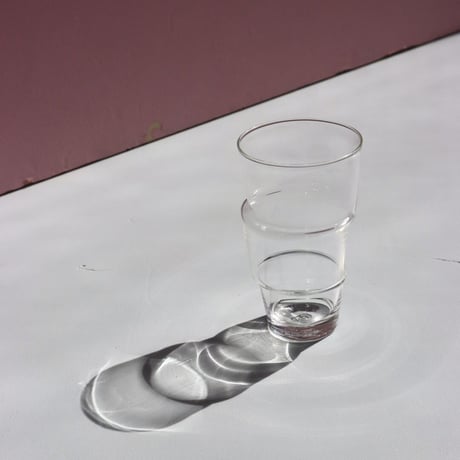 " Laurence Brabant " Decales Glass Tumblers - Medium -