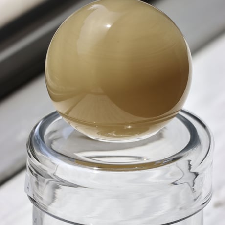 " RUKA Glass " ORB CANISTER - A