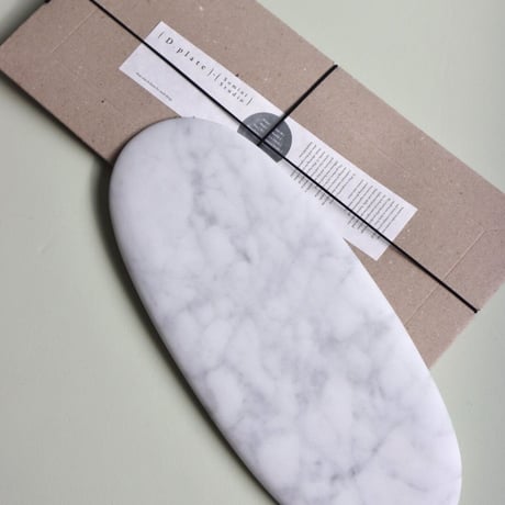 "Somini Studio" D.PLATE M size - white marble -