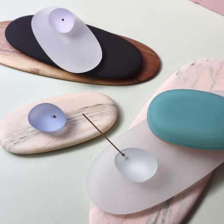 "Somini Studio" D.PLATE M size - pink marble -