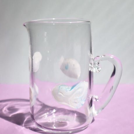 "30110" Fluffy Clouds Pitcher Blue