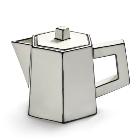 " SERAX " Carte Blanche - Tea pot white - black Carte Blanche