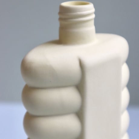 "Foekje Fleur" porcelain bottle vase - fresh yellow -