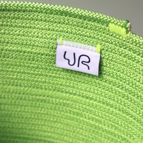 "UGLY RUGLY" MEDIUM LOOPY LID BASKET - GREEN -