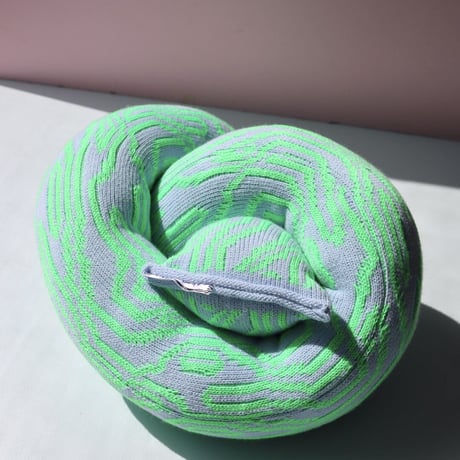 "Zebra Knits" MR WIGGLE - SkyBlue & Apple - (SMALL)