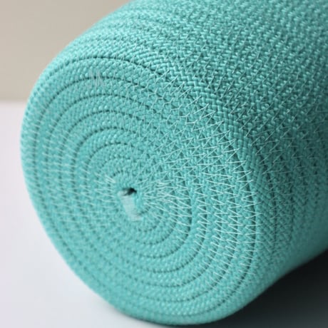 "UGLY RUGLY" SMALL LOOPY LID BASKET - TEAL -