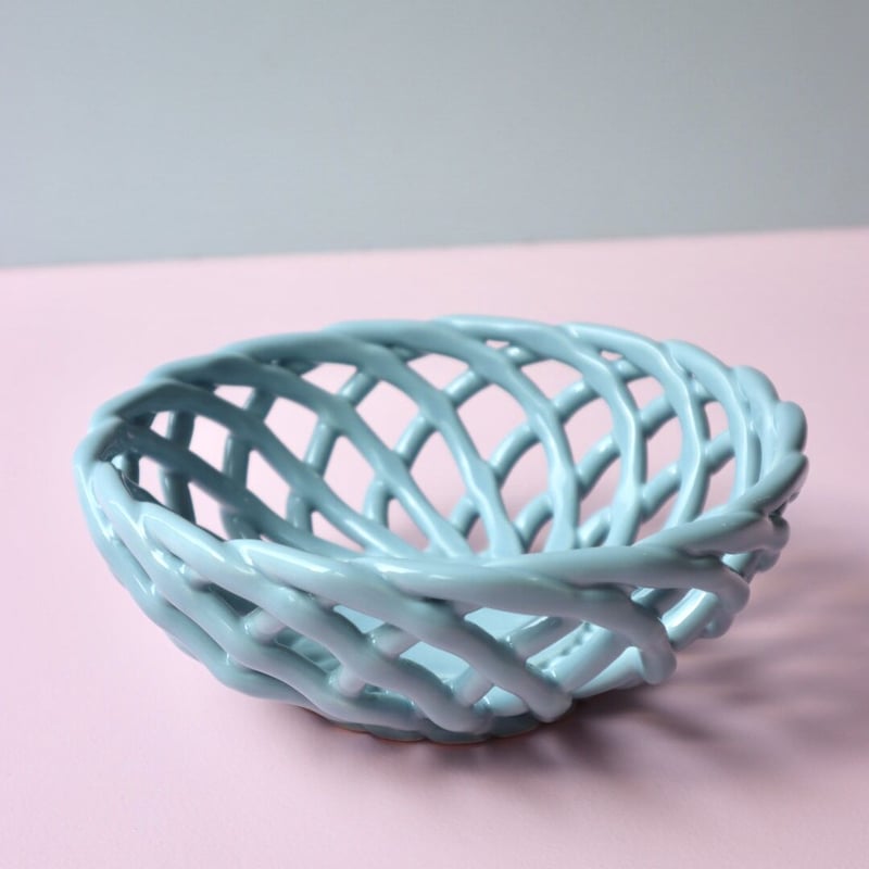 小物入れ OCTAEVO Sicilia Ceramic Basket Sicilia Basket Large by OCTAEVO