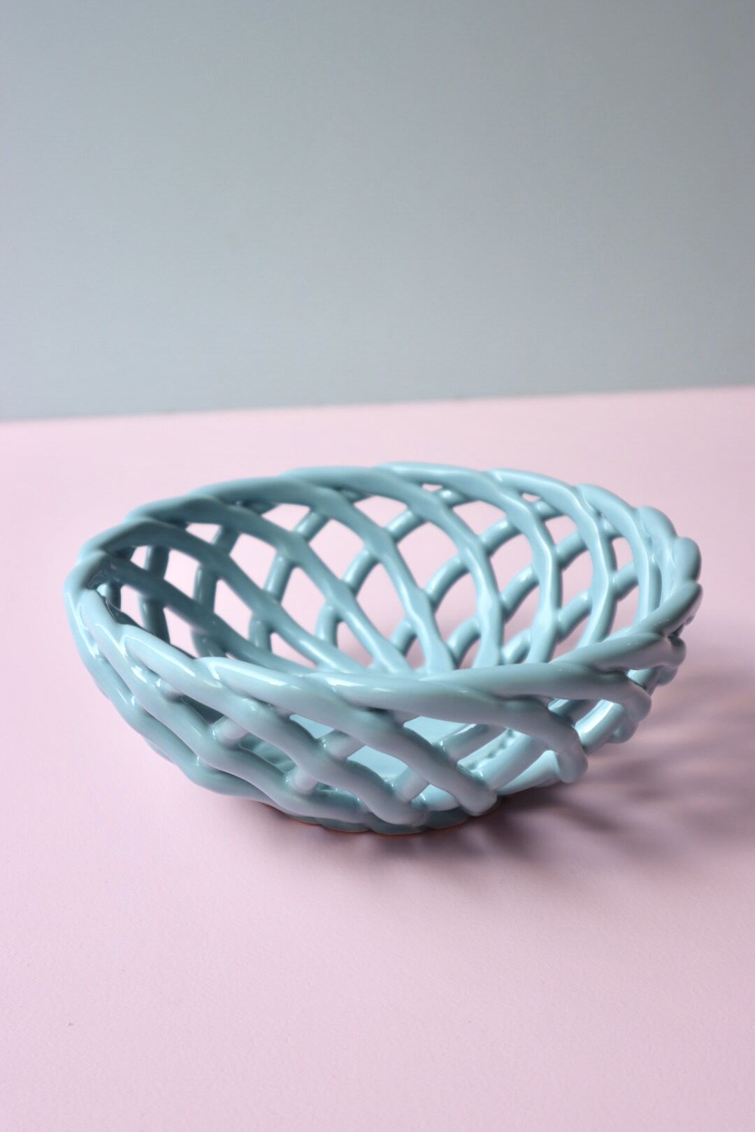 小物入れ OCTAEVO Sicilia Ceramic Basket Sicilia Ceramic Basket - Authentic European Craftsmanship