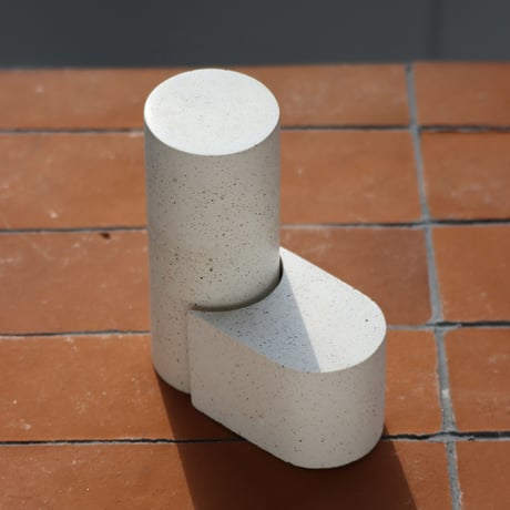 "YOHEI KIKUCHI" Pillar / Maru - white&white/ホワイト&ホワイト