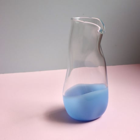 "Lope Home"  Cornflower Pitcher