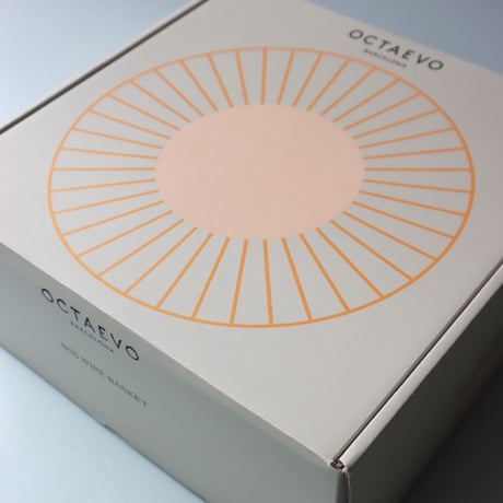 "OCTAEVO" Iris Wire Basket Large - orange/pink -