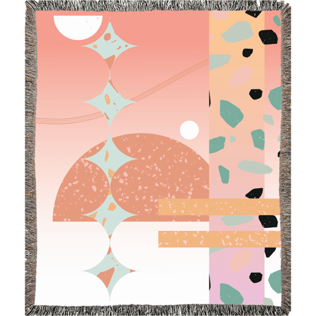 "Buhlaixe  Studio" Blue Stars Blanket