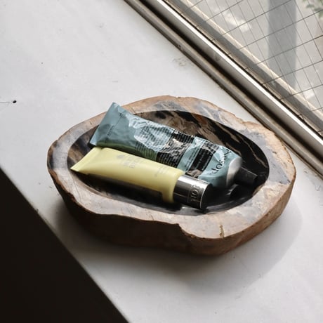 " OAK ” Petrified Wood Accessory Tray - M #401
